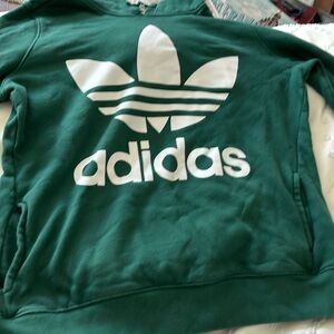 Green adidas hoodie